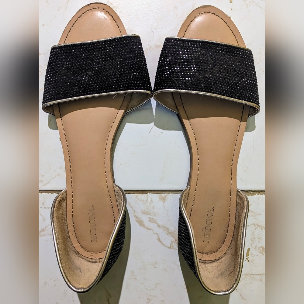 Merona sparkly sandals - size 10 EUC
